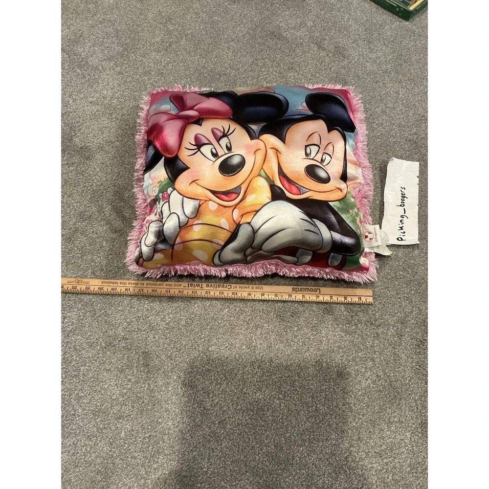 Vintage Disney Mickey and Minnie Pillow